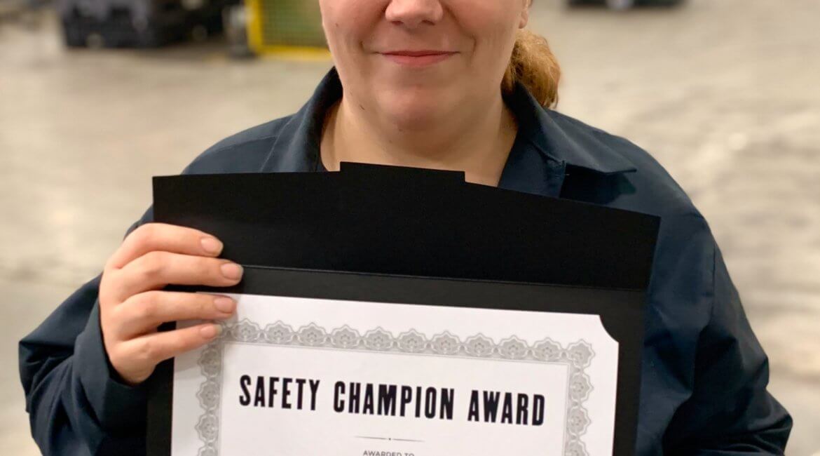 Jessica Woord, TempForce Safety Champion!